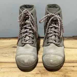 Sorel Canvas & Leather PDX Wedge Lace‎ Up Bootie Size 6.5 A58 thumbnail 5