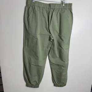 NWT Halara Mid Rise Zipper Pocket Casual Cotton Joggers Laurel Green XL‎ Comfy thumbnail 3