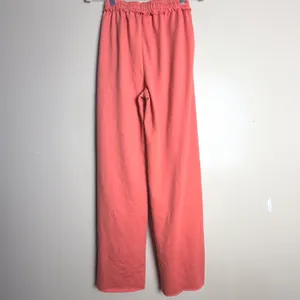 Junior's Sweatpants DIY Small Orange Wide Leg Distressed Raw Activewear Grunge thumbnail 2