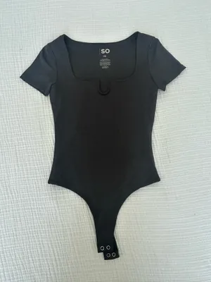 Kohl's Gray Short Sleeve Bodysuit thumbnail 1