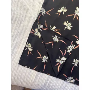 J. Crew Black Floral Tank Dress Side Slit Adjustable Straps Midi Whimsy Goth thumbnail 2