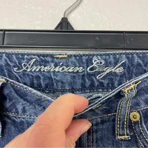 American Eagle Outfitters 100% Cotton Dark Blue Denim Jeans Size 4 thumbnail 5