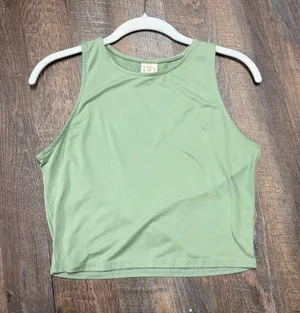 Sage Green Crop Top thumbnail 1