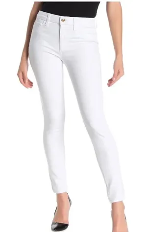 Joe's Jeans Icon Skinny Jeans Womens 26 White Stretch Denim Casual Chic‎ thumbnail 1