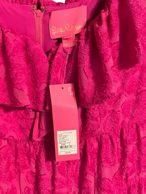 Lilly Pulitzer Emie Berry Soiree Ruffle Mini‎ Dress NWT Size 4 thumbnail 8