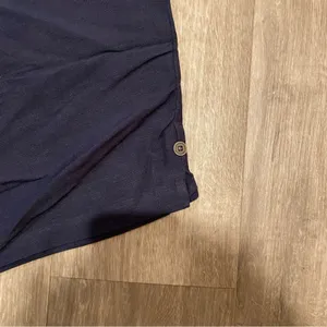 CJ Banks Navy Linen Blend Pull On Capri Pants 2X NWT thumbnail 3