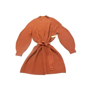 Anthropologie Maeve Mini Dress Cedar Long Sleeve Mock Neck Tie Waist XL NWT‎ thumbnail 3