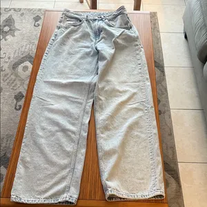 Zara Denim Wide-Leg Pants thumbnail 1