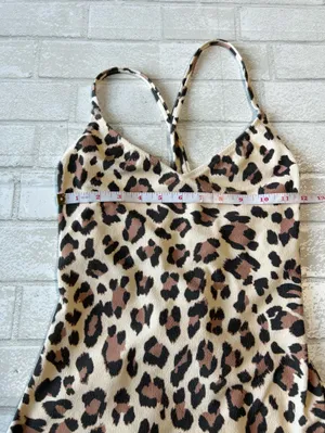 Aerie Leopard Print One-Piece Swimsuit - Beige & Brown thumbnail 6