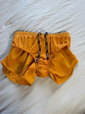 Nike Women's‎ Bright Orange Athletic Running Shorts thumbnail 9
