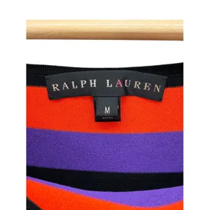Ralph Lauren Rainbow Striped Boatneck Knit Top M Retro Whimsygoth Kidcore thumbnail 2