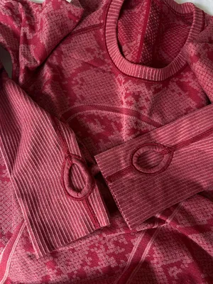 Lululemon Pink Snackskin Print Long Sleeve 4 thumbnail 4