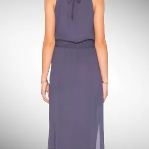 Revolve Krisa Los Angeles Halter Maxi Dress in Blue/Grey Size S thumbnail 3
