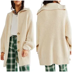 NEW Free People Swim to Deep Cardigan Birch Cream Beige thumbnail 2