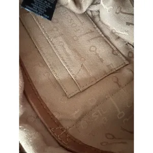 Fossil Issue 54 Brown Leather Messenger Bag‎ Crossbody Charm Satchel Chain Purse thumbnail 9