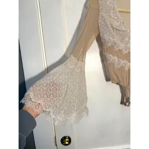 Victoria's Secret Nude Mesh White Lace Teddy Bodysuit thumbnail 3