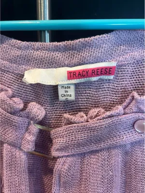 Tracy Reese Lightweight Lavender Blouse thumbnail 2
