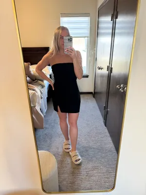 SheIn Mini black strapless dress thumbnail 2