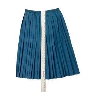 Halara High Waisted‎ Pleated Quick Dry Midi Skirt Majolica Blue Size Small thumbnail 3