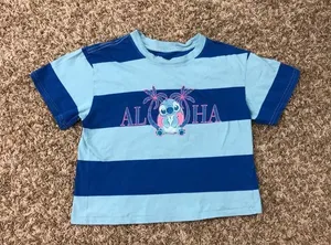 Stitch Aloha striped graphic t-shirt thumbnail 3