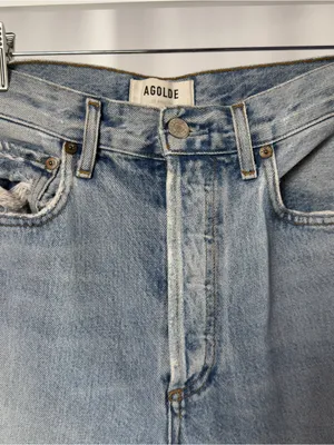 AGOLDE 90's Mid Rise Loose‎ Fit Jeans in Fall Out Blue Size 24 thumbnail 4