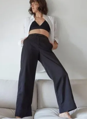 Everlane The Easy Pant Black Pockets Organic Cotton Pull On Size 0 thumbnail 5