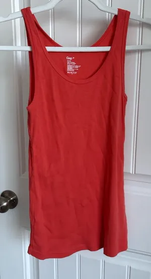 Red Gap Tank Top- Summer Vibes thumbnail 1