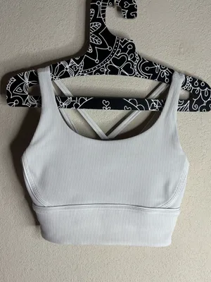Lululemon Energy Longline Bra Vapor size 6 thumbnail 2
