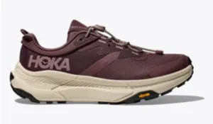 Hoka Women’s Transport Tennis Shoe - Burgundy and Cream thumbnail 1