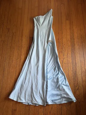 Sherri Hill One Shoulder Rhinestone Cutout Maxi Prom Gown 2 thumbnail 1