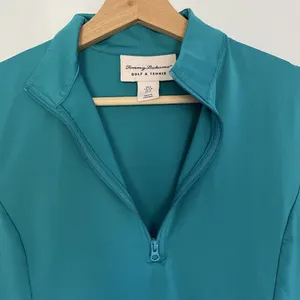 Tommy Bahama Golf & Tennis Womens Long Sleeve Quarter-Zip Top size small thumbnail 5