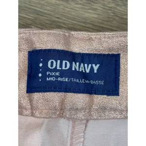 Old Navy Pixie Mid Rise Shimmer Ankle Pants Pink Size 12 New With Tag thumbnail 8