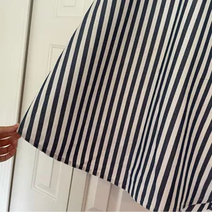 Maeve Anthropologie Pinstripe Midi Skirt Asymmetrical Belted Sz 4 thumbnail 11