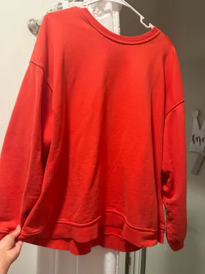 Red Daily Drills Crewneck Oversized thumbnail 1