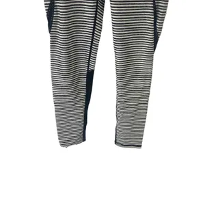Mono B Small Black‎ Striped High Rise Monochrome Tiramisue Colorblock Leggings thumbnail 5