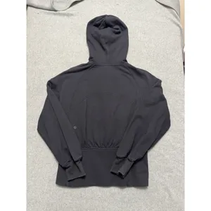 Lululemon Black Full Zip Balloon Sleeve Hooded Sweater Jacket 6 thumbnail 7