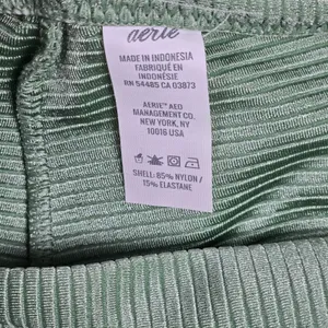 Aerie Ribbed Green Bikini Bottoms Tie Side Swimsuit‎ Size XL thumbnail 5