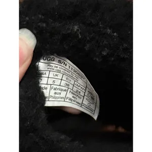 UGG‎ Black Maxi Curly Scufetta Shearling Slipper Cozy Lounge Minimalist thumbnail 6