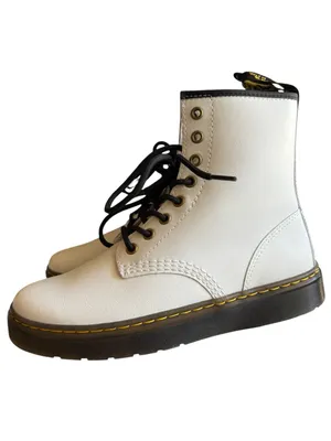Dr. Martens Zavala White Combat Boots Women’s US 8 / UK 6 EU 39 NWOT thumbnail 3