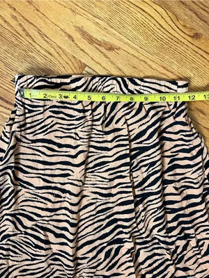 Tan and Black Zebra Print Midi Skirt thumbnail 6