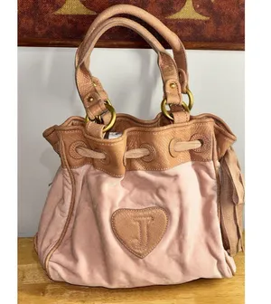 Juicy Couture Embellished Pink Velour Daydreamer Shoulder Bag Purse Vintage Y2K thumbnail 2