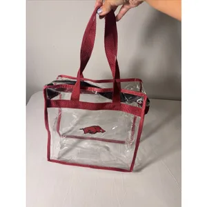 Clear Red Stadium Approved Shoulder Bag‎ Tote Arkansas Razorback Hogs Purse thumbnail 3