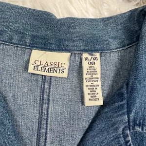 Vintage Classic Elements floral embroidered denim jacket thumbnail 6