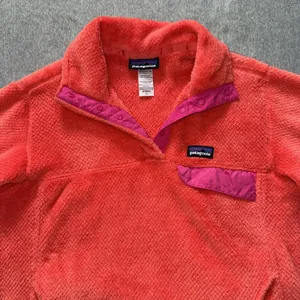 Patagonia Women's 1/4 snap on Teddy Fleece Jacket Sweater Size M thumbnail 2