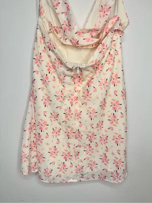 NWT Princess Polly Creamy White Floral Mini Dress with Pink Blossoms thumbnail 6