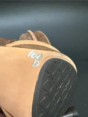 UGG Australia Brown Suede Bianka Heeled Booties 8 thumbnail 7