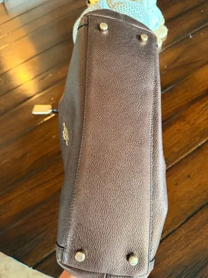 Coach Turnlock Edie Shoulder Bag Metallic Bronze Pebble Leather Large thumbnail 6