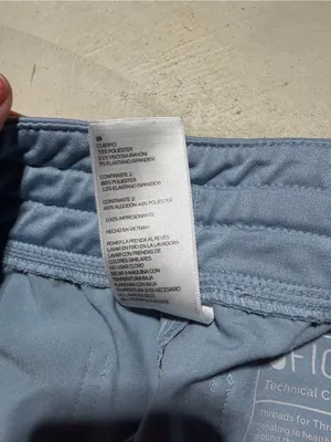 Figs Zamora Light Blue gray Drawstring Jogger scrub Pants small thumbnail 7