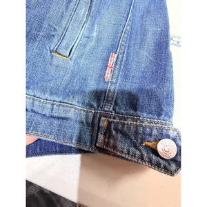 Hudson Emmet Boyfriend Jacket Women Size S Blue Distressed Denim 1/2 Sleeve 90s thumbnail 7