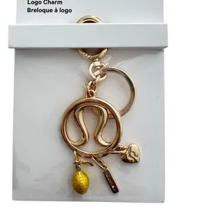 Lululemon Charm Logo Keyring Charm Heart Lemon Bag Charm thumbnail 10